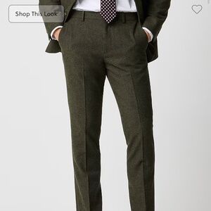 J crew donegal wool forest green suit pants. 34/30